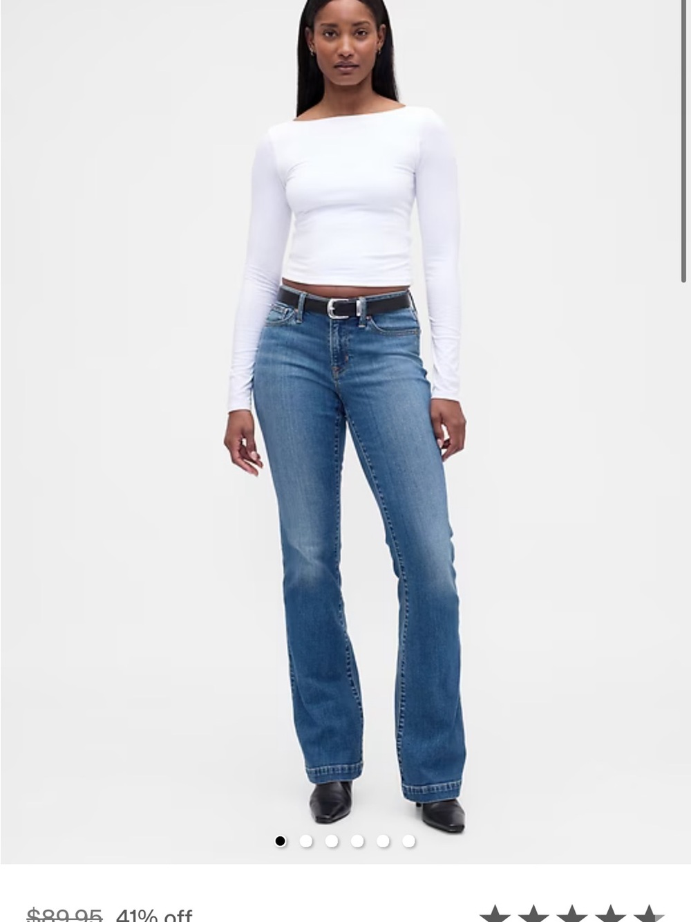 GAP curvy low rise long and lean jeans